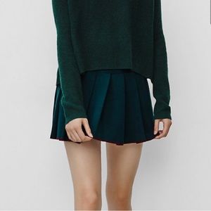 Sunday Best Aritzia Kline cotton green tennis mini skirt XS
